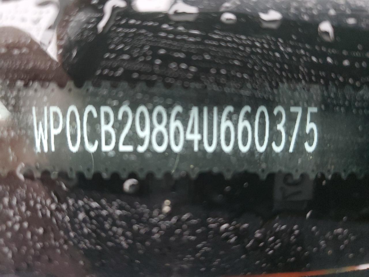 2004 Porsche Boxster S VIN: WP0CB29864U660375 Lot: 92873475