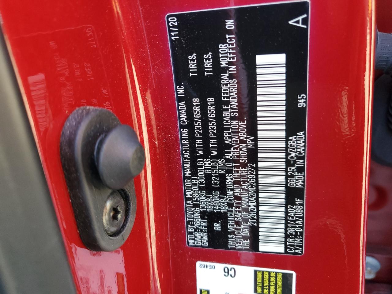 2021 Lexus Rx 350 VIN: 2T2HZMDA2MC269272 Lot: 91531065