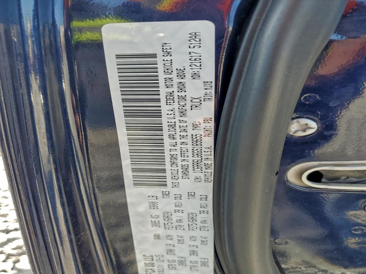 2016 Ram 1500 Slt VIN: 1C6RR6LG6GS189655 Lot: 93665055