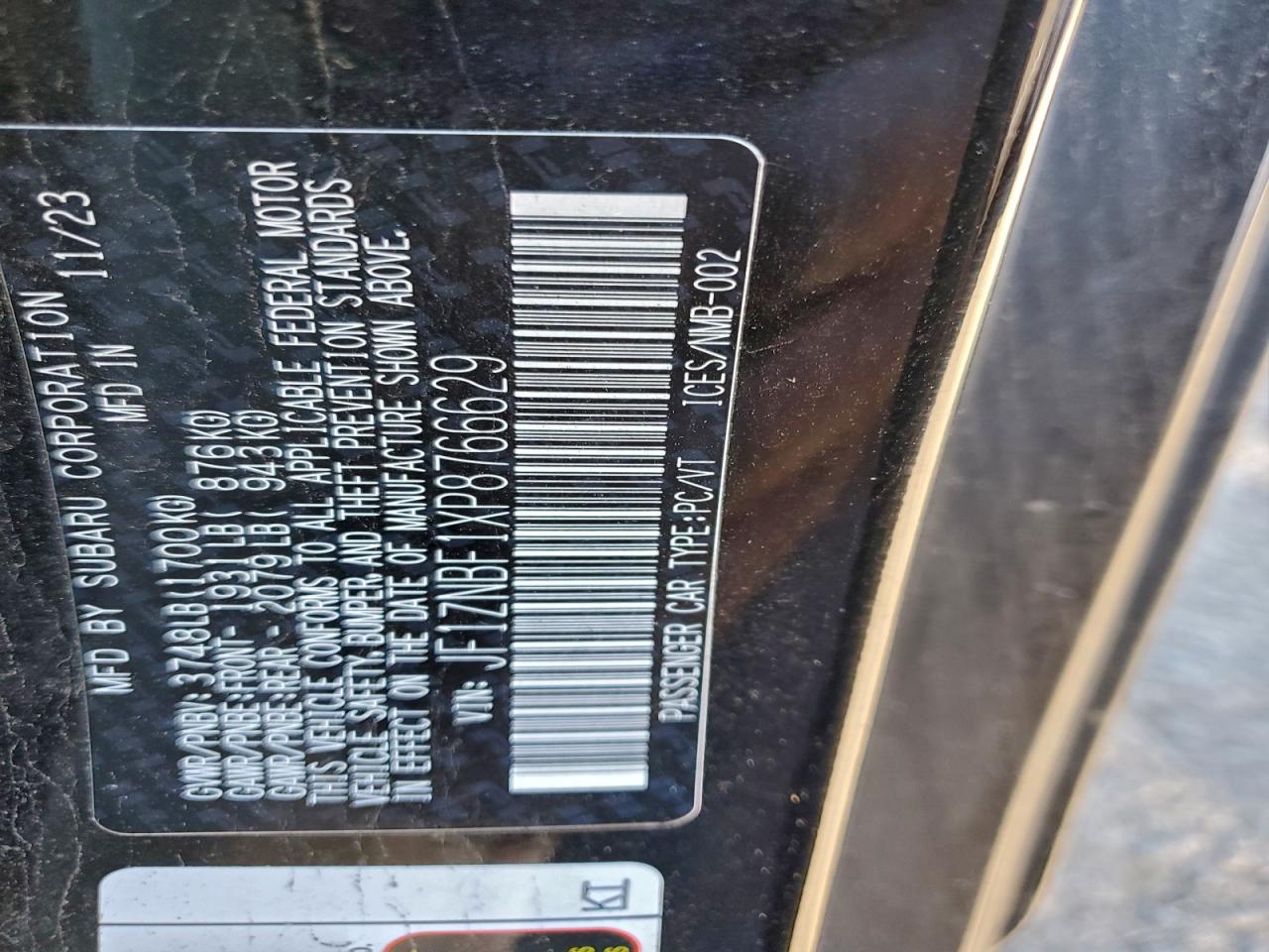 2023 Toyota Gr 86 Premium VIN: JF1ZNBF1XP8766629 Lot: 93136165