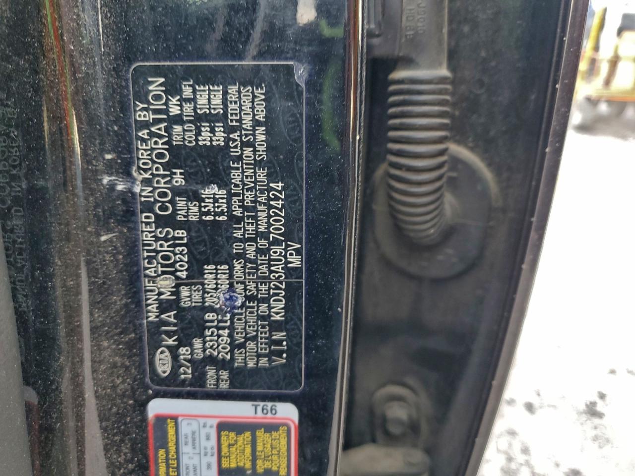 2020 Kia Soul Lx VIN: KNDJ23AU9L7002424 Lot: 92713585