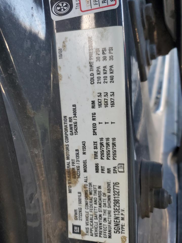 2009 Hummer H3T VIN: 5GNEN13E298132776 Lot: 91926875