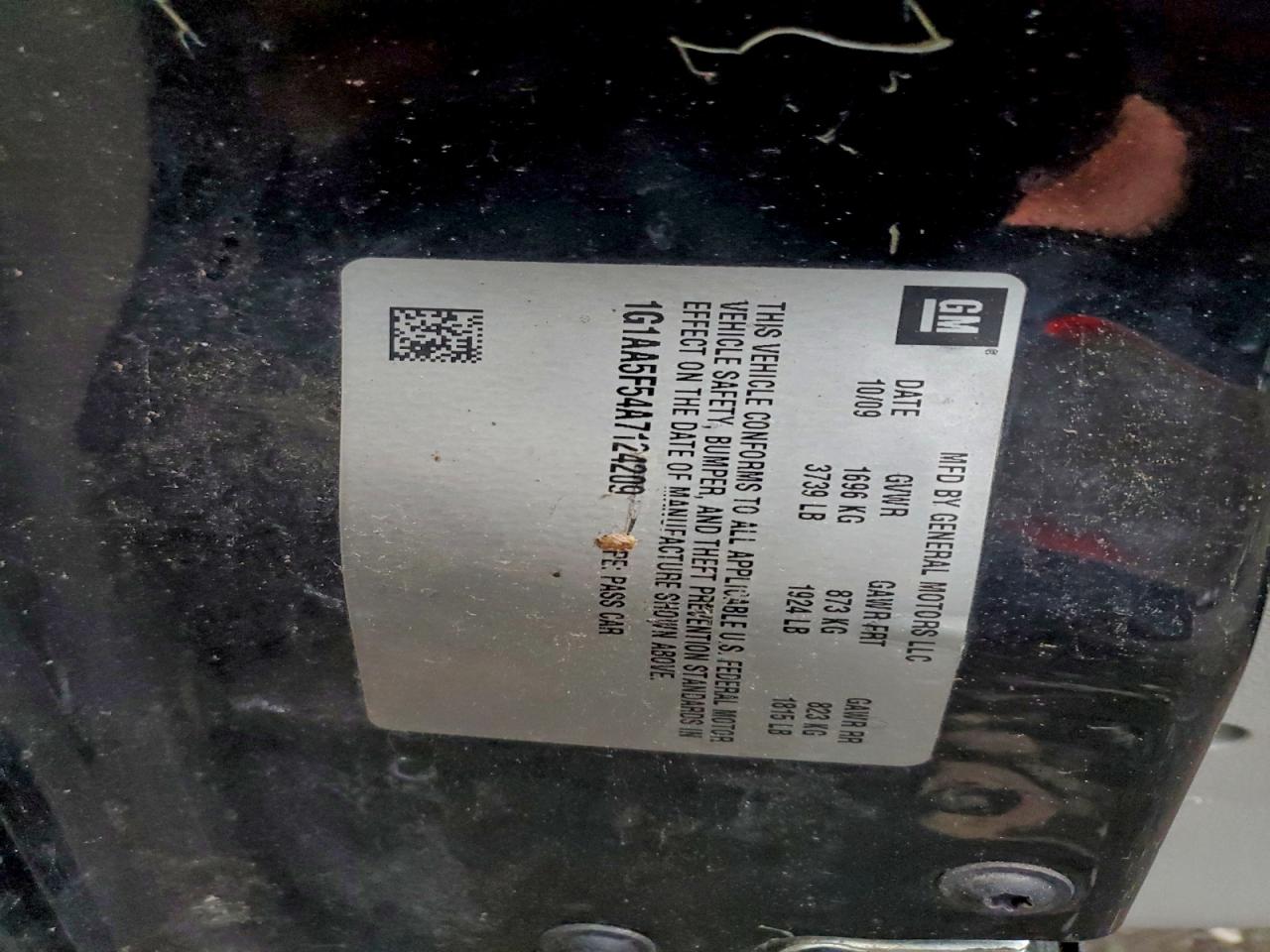 2010 Chevrolet Cobalt Ls VIN: 1G1AA5F54A7124209 Lot: 94099415