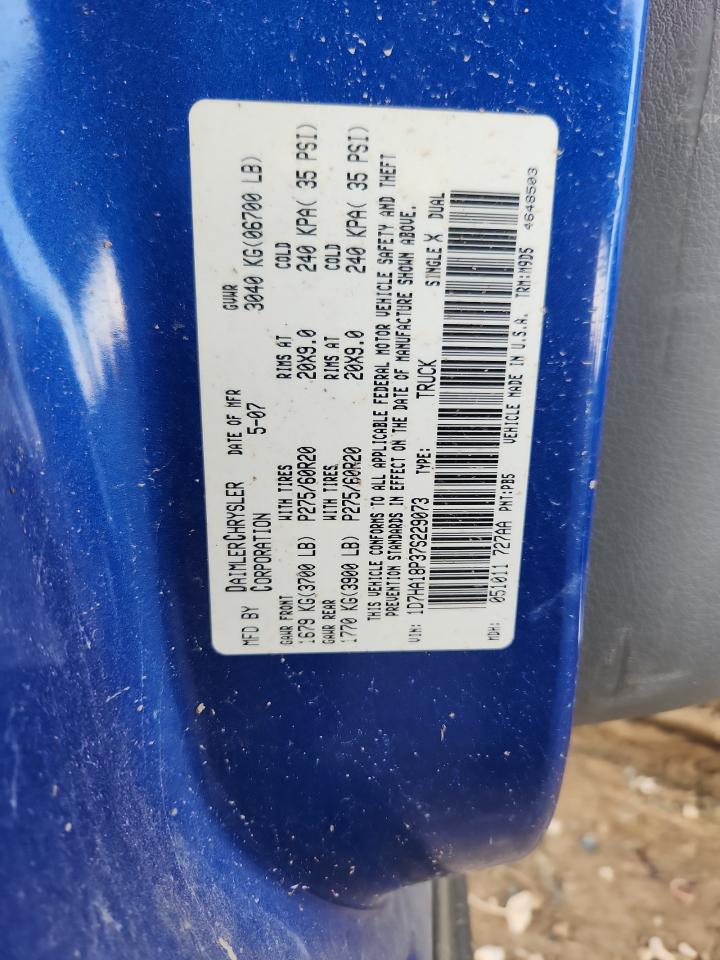 2007 Dodge Ram 1500 St VIN: 1D7HA18P37S229073 Lot: 91854195