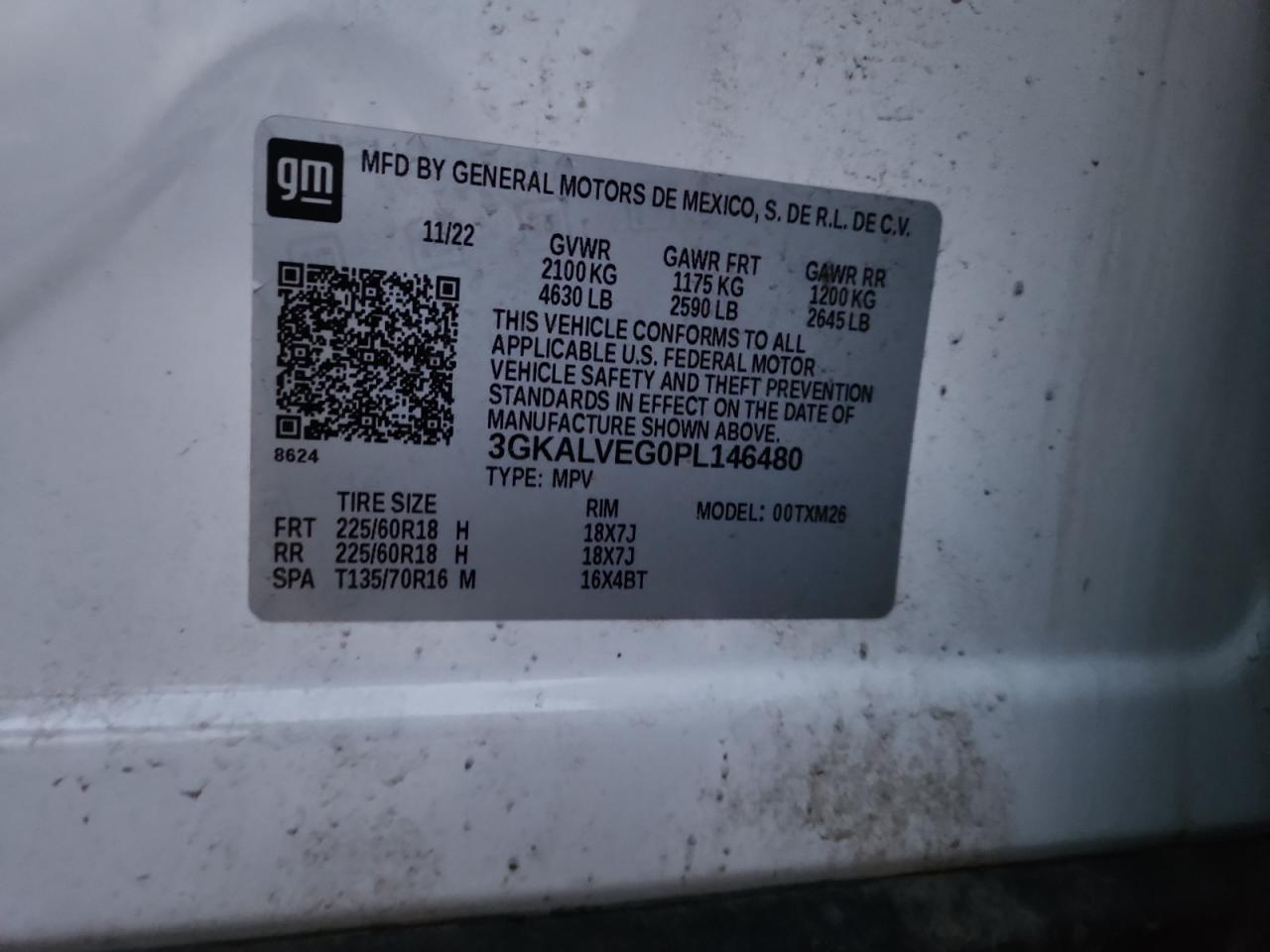 2023 GMC Terrain Slt VIN: 3GKALVEG0PL146480 Lot: 90996845