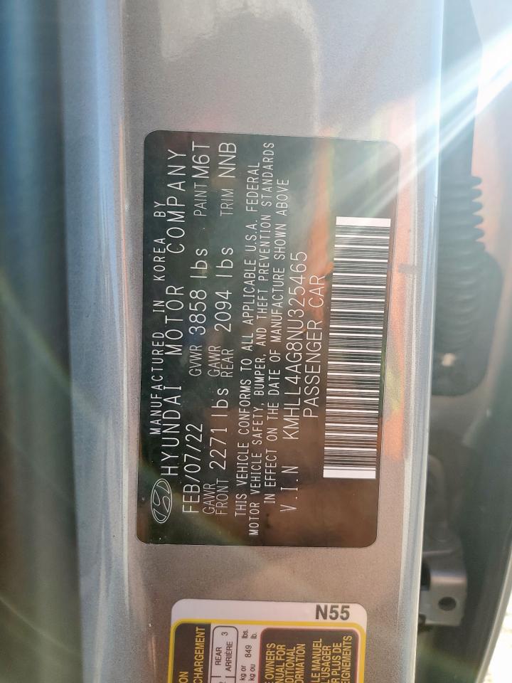 2022 Hyundai Elantra Se VIN: KMHLL4AG8NU325465 Lot: 92228135