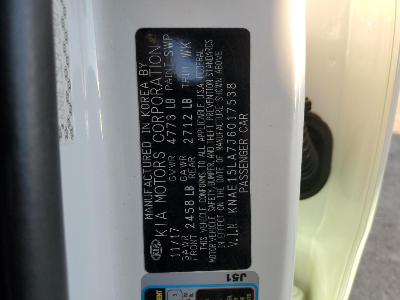 2018 Kia Stinger VIN: KNAE15LA7J6017538 Lot: 90264165