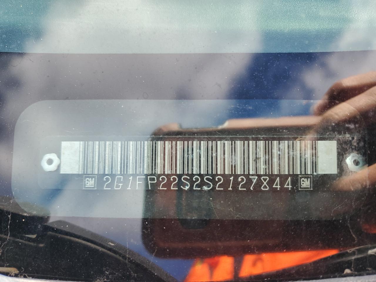 1995 Chevrolet Camaro VIN: 2G1FP22S2S2127844 Lot: 92684585