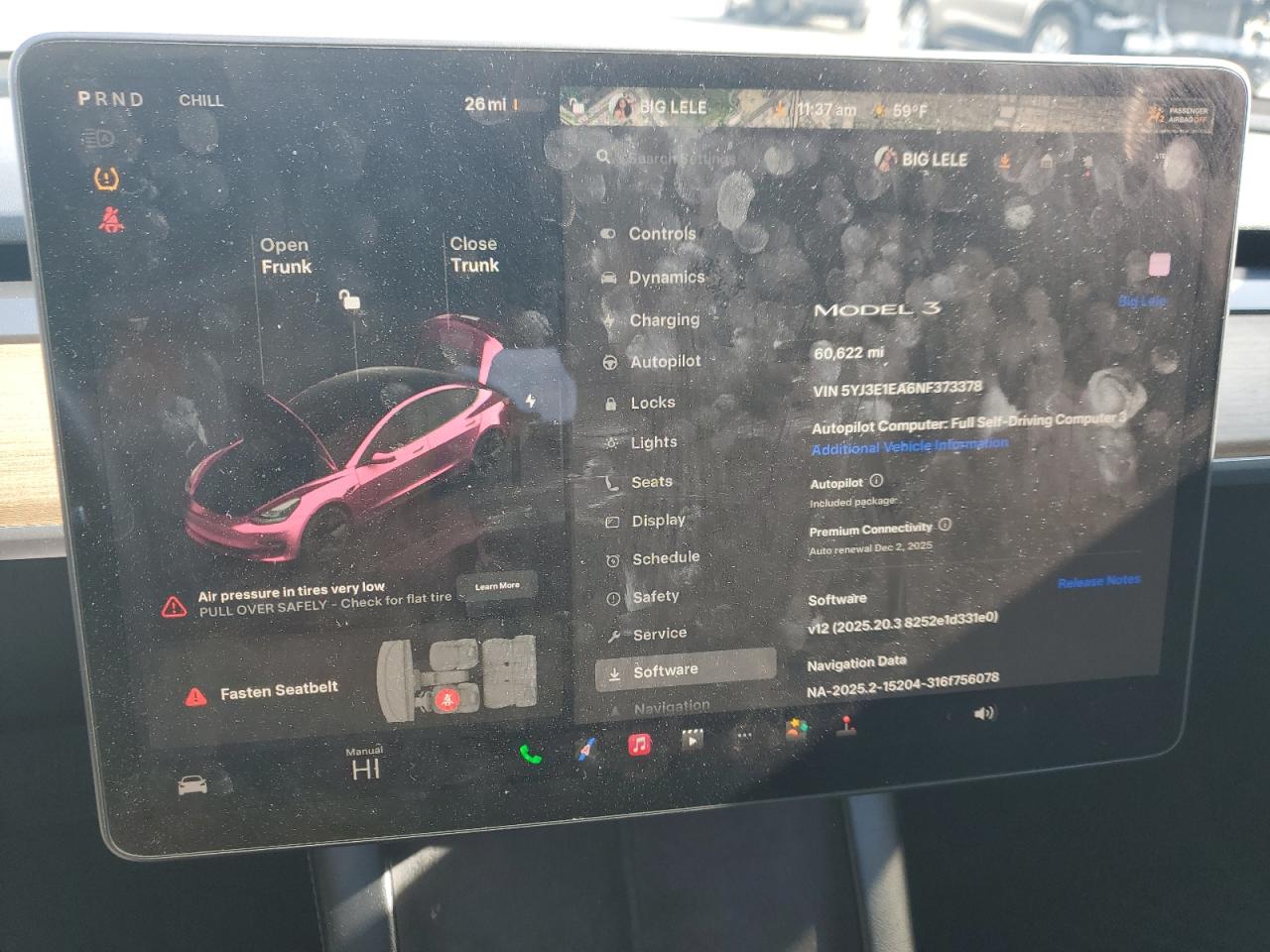 2022 Tesla Model 3 VIN: 5YJ3E1EA6NF373378 Lot: 93142495