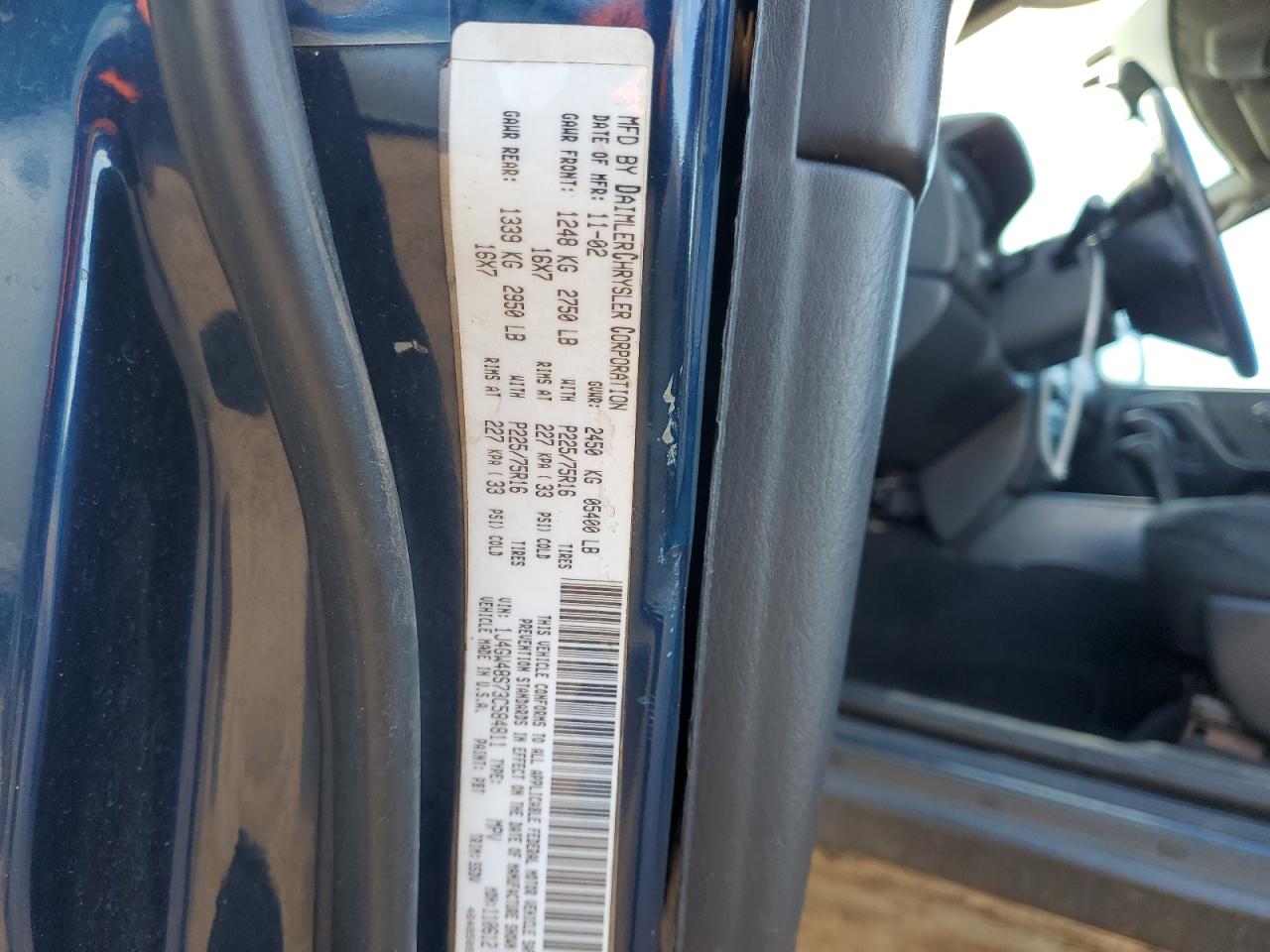 2003 Jeep Grand Cherokee Laredo VIN: 1J4GW48S73C584811 Lot: 92169245