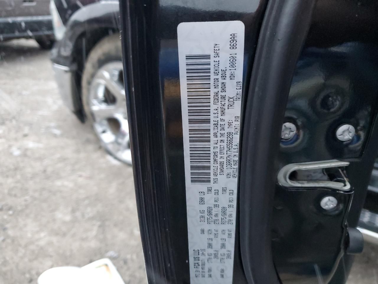 2017 Ram 1500 Laramie VIN: 1C6RR7NT7HS566298 Lot: 90665235