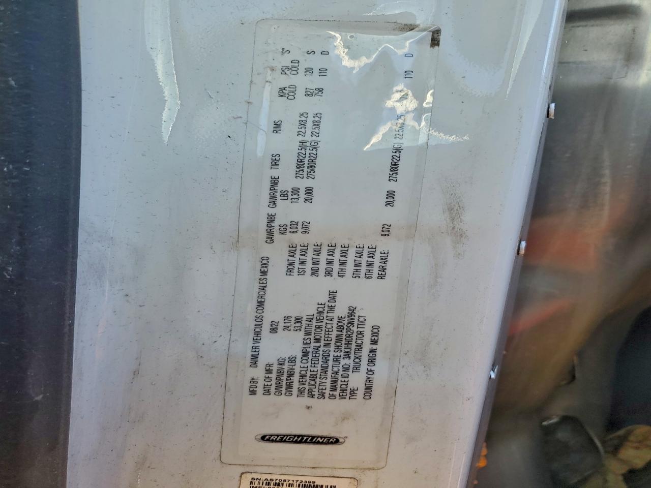 2023 Freightliner Cascadia 1 VIN: 3AKJHHDR2PSNV9642 Lot: 94373225