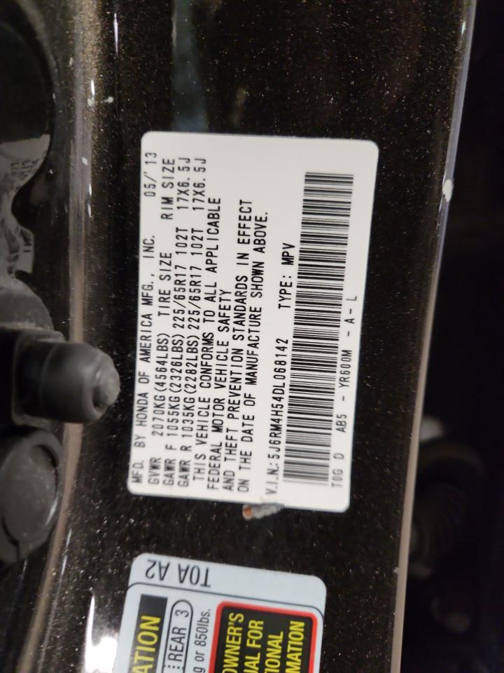 2013 Honda Cr-V Ex VIN: 5J6RM4H54DL068142 Lot: 92886595