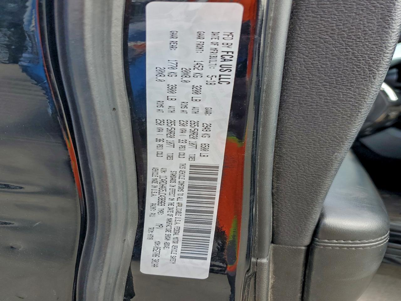 2018 Dodge Durango Sxt VIN: 1C4RDHAG5JC438969 Lot: 93512505