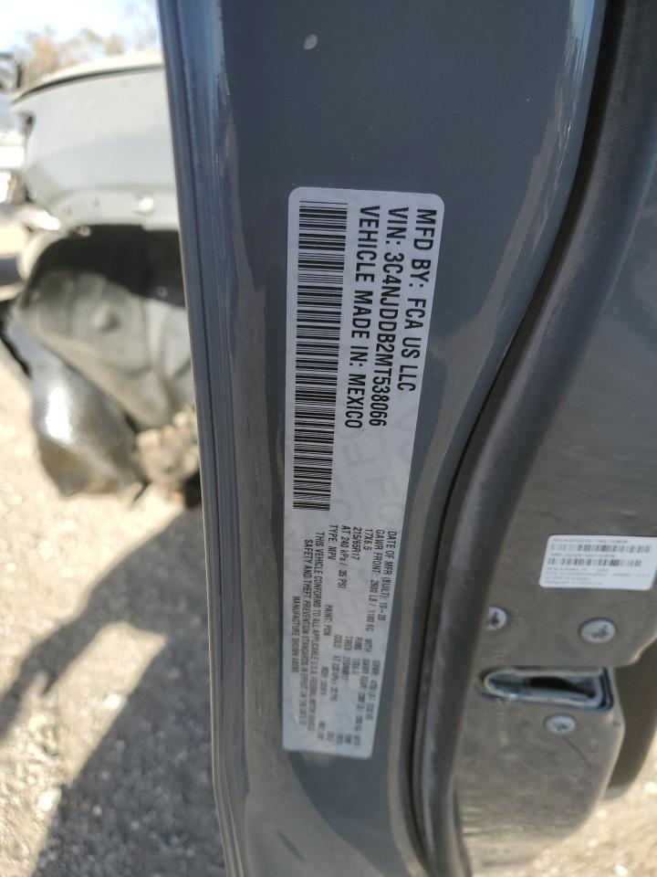 2021 Jeep Compass Trailhawk VIN: 3C4NJDDB2MT538066 Lot: 92220165