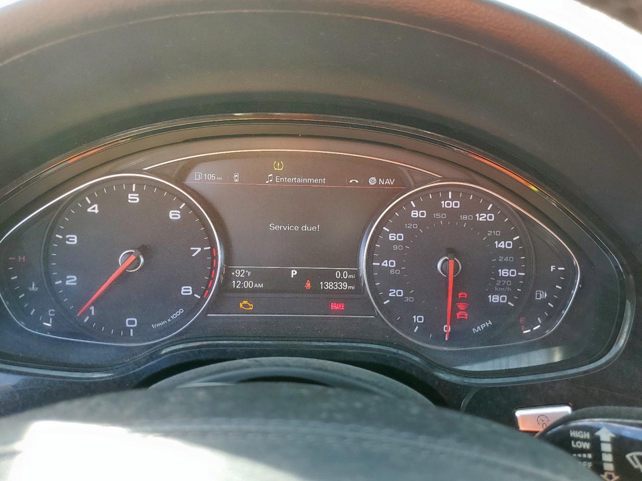 2012 Audi A8 L Quattro VIN: WAURVAFDXCN017238 Lot: 92721615