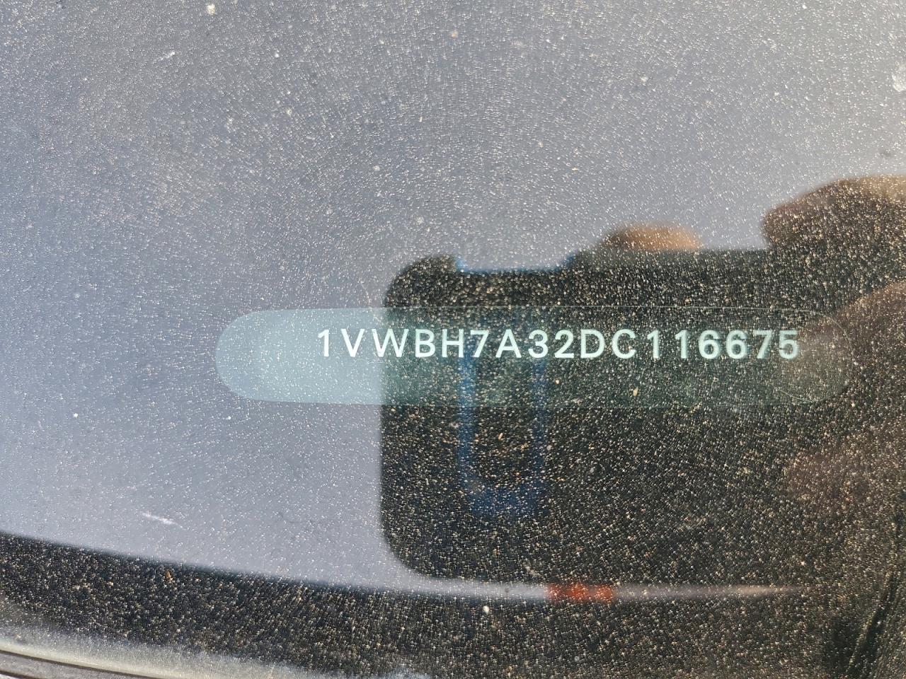 2013 Volkswagen Passat Se VIN: 1VWBH7A32DC116675 Lot: 94155105