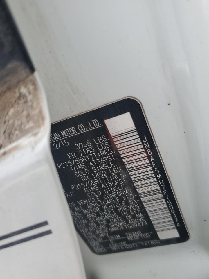 2015 Nissan Juke S VIN: JN8AF5MR7FT509474 Lot: 92669585