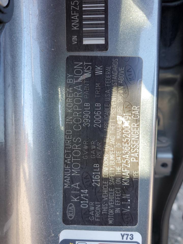 2014 Kia Forte Sx VIN: KNAFZ5A36E5200491 Lot: 93689905