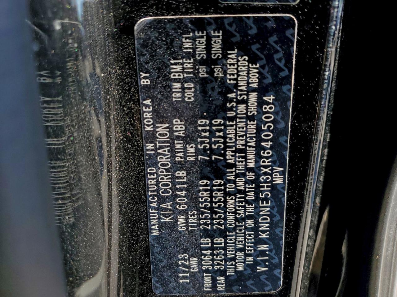 2024 Kia Carnival Sx VIN: KNDNE5H3XR6405084 Lot: 94684745