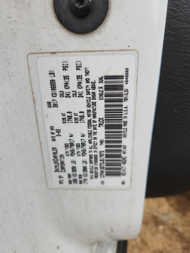 2003 Dodge Ram 1500 St VIN: 1D7HA18D73J617073 Lot: 85429645