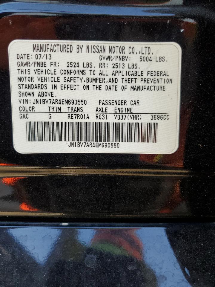 2014 Infiniti Q50 Base VIN: JN1BV7AR4EM690550 Lot: 92492855