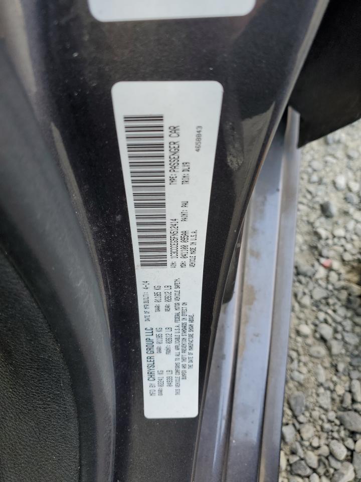 2015 Chrysler 200 C VIN: 1C3CCCEG5FN512414 Lot: 91991225