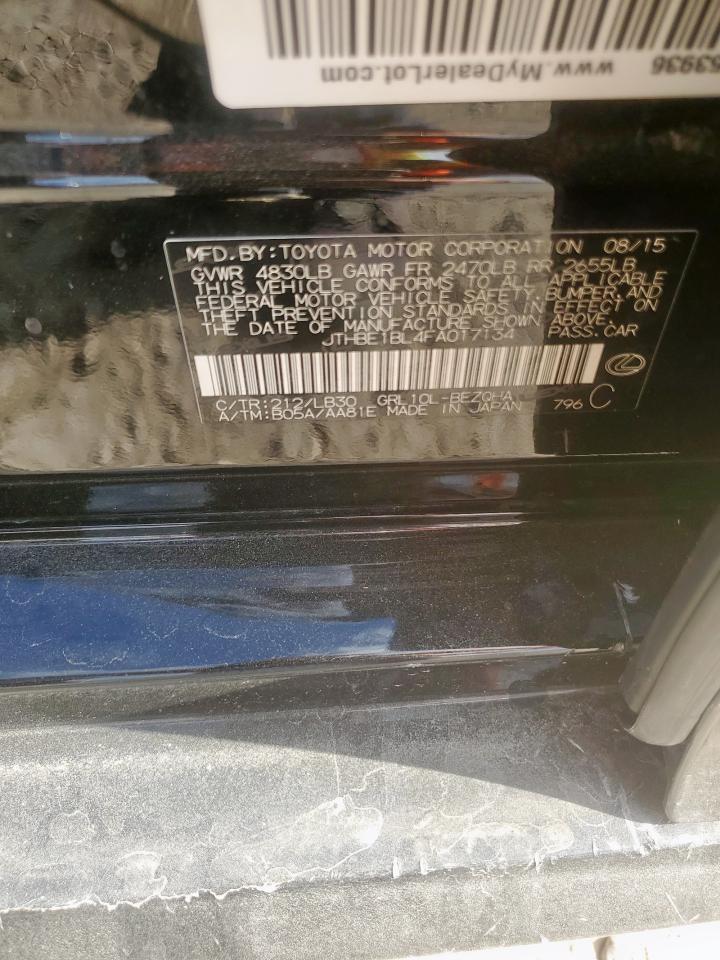 2015 Lexus Gs 350 VIN: JTHBE1BL4FA017134 Lot: 93220115