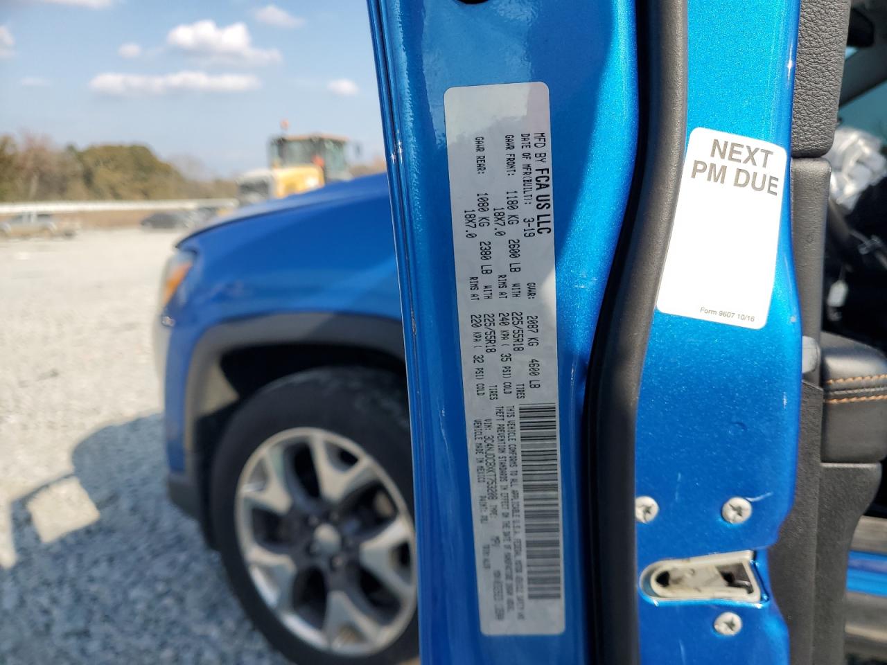 2019 Jeep Compass Limited VIN: 3C4NJDCBXKT753208 Lot: 93634415