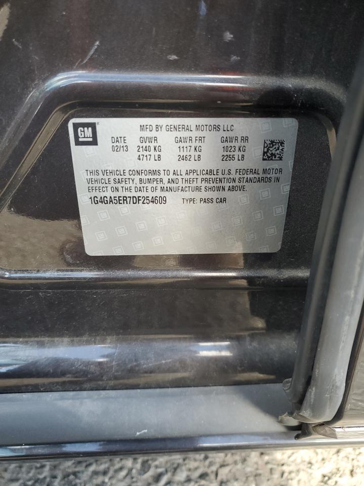 2013 Buick Lacrosse VIN: 1G4GA5ER7DF254609 Lot: 92692275