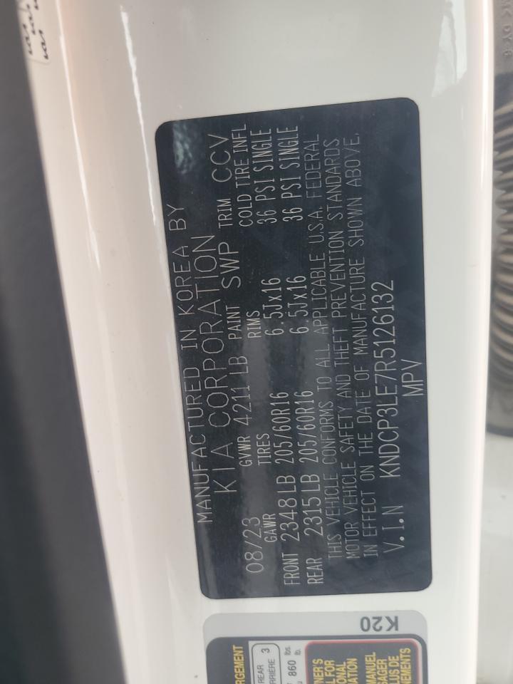 2024 Kia Niro Lx VIN: KNDCP3LE7R5126132 Lot: 93669455