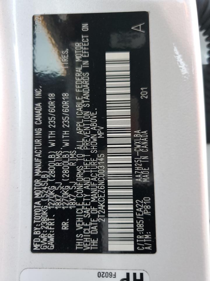 2022 Lexus Nx 350H VIN: 2T2AKCEZ6NC003145 Lot: 92084535