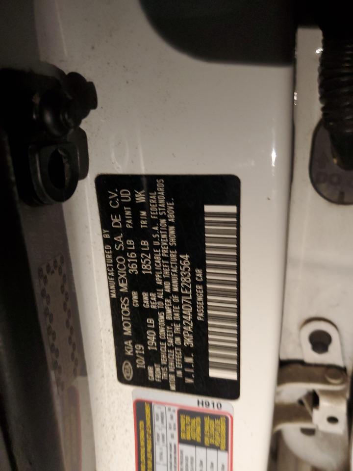 2020 Kia Rio Lx VIN: 3KPA24AD7LE283564 Lot: 91324275