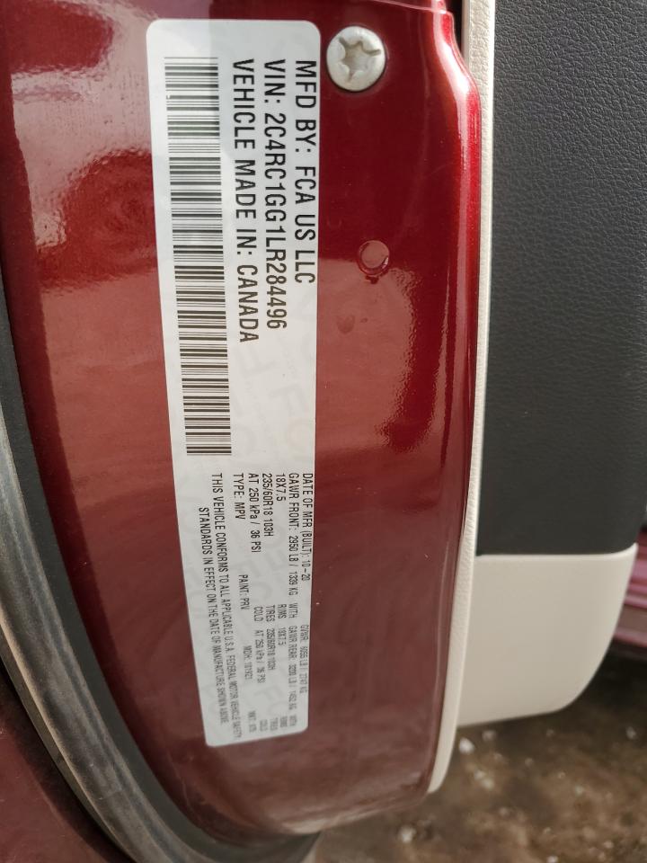 2020 Chrysler Pacifica Limited VIN: 2C4RC1GG1LR284496 Lot: 93534165