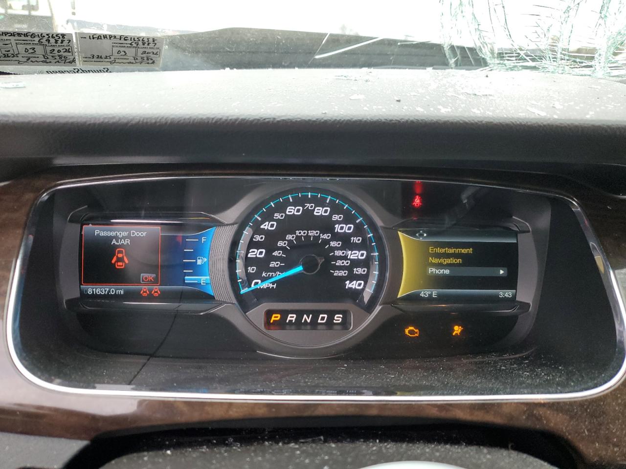 2015 Ford Taurus Limited VIN: 1FAHP2F84FG165658 Lot: 92872885