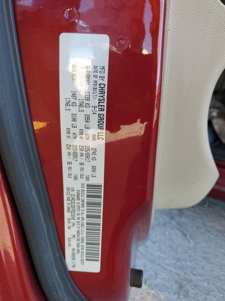 2015 Dodge Grand Caravan Sxt VIN: 2C4RDGCG5FR523249 Lot: 91376065