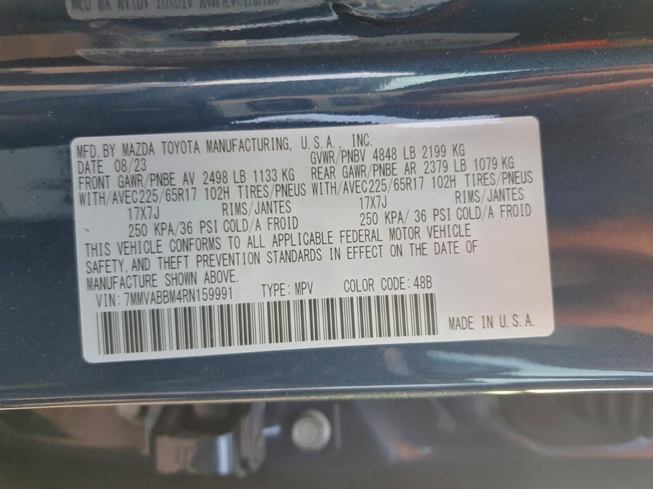 2024 Mazda Cx-50 Preferred VIN: 7MMVABBM4RN159991 Lot: 94388805