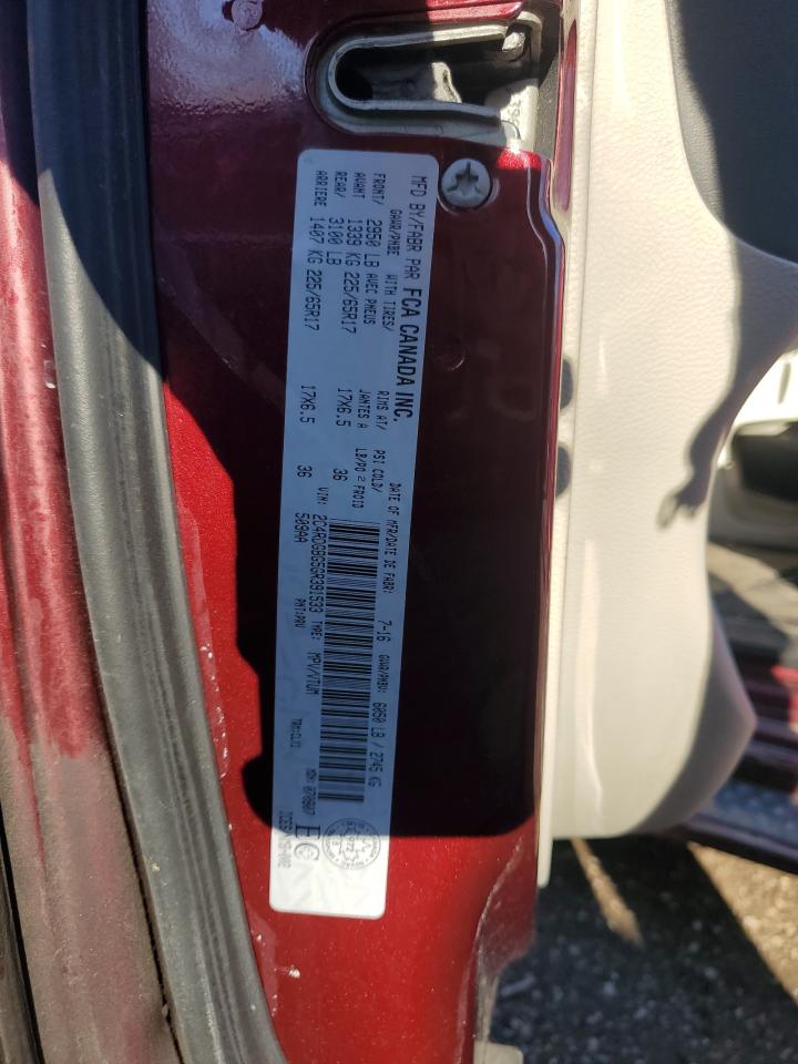 2016 Dodge Grand Caravan Se VIN: 2C4RDGBG5GR391533 Lot: 89872015