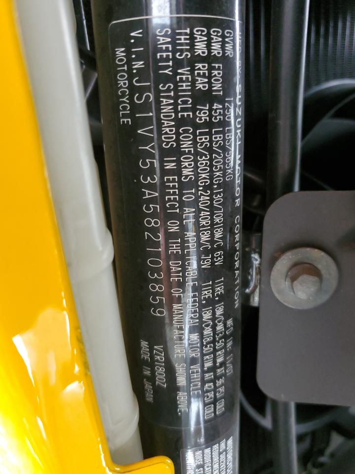 2008 Suzuki Vzr1800 VIN: JS1VY53A582103859 Lot: 93051835