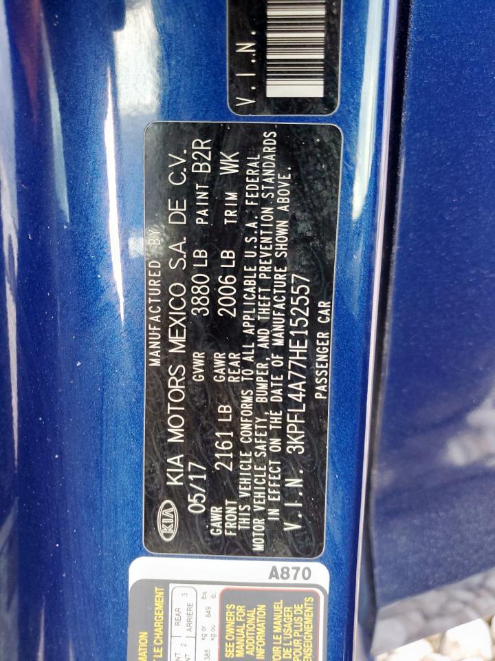 2017 Kia Forte Lx VIN: 3KPFL4A77HE152557 Lot: 94064105