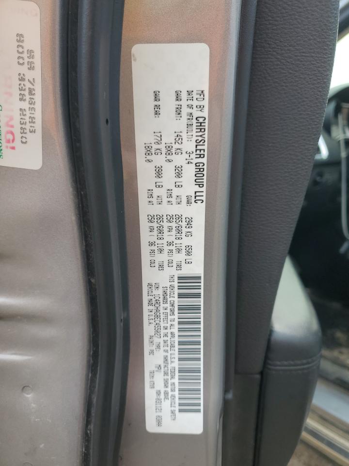 2014 Dodge Durango Sxt VIN: 1C4RDHAG8EC455027 Lot: 92657845