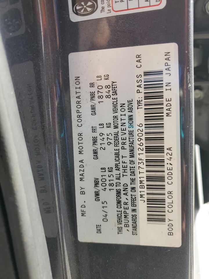 2015 Mazda 3 Sv VIN: JM1BM1T73F1269026 Lot: 92461705