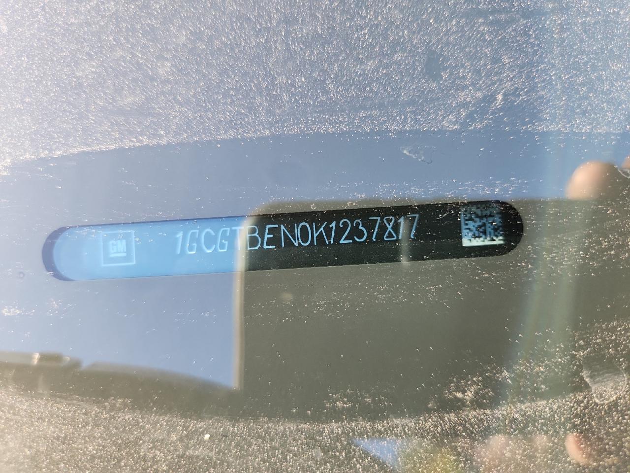 2019 Chevrolet Colorado VIN: 1GCGTBEN0K1237817 Lot: 91122725