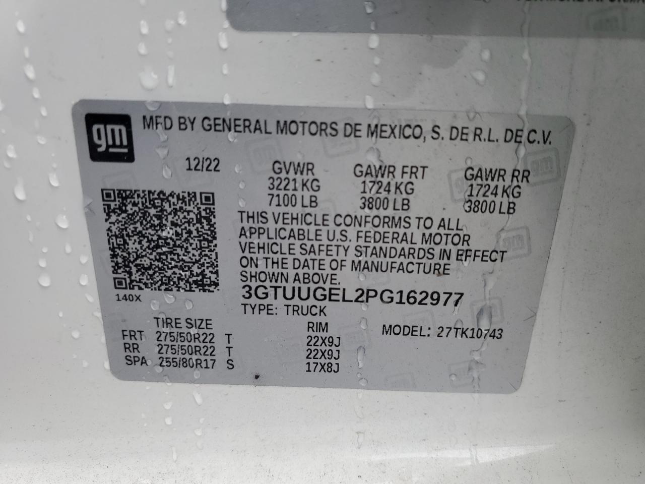 2023 GMC Sierra K1500 Denali VIN: 3GTUUGEL2PG162977 Lot: 93025855