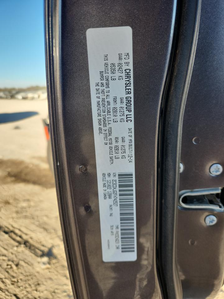 2015 Dodge Charger Sxt VIN: 2C3CDXJG2FH742527 Lot: 92828465