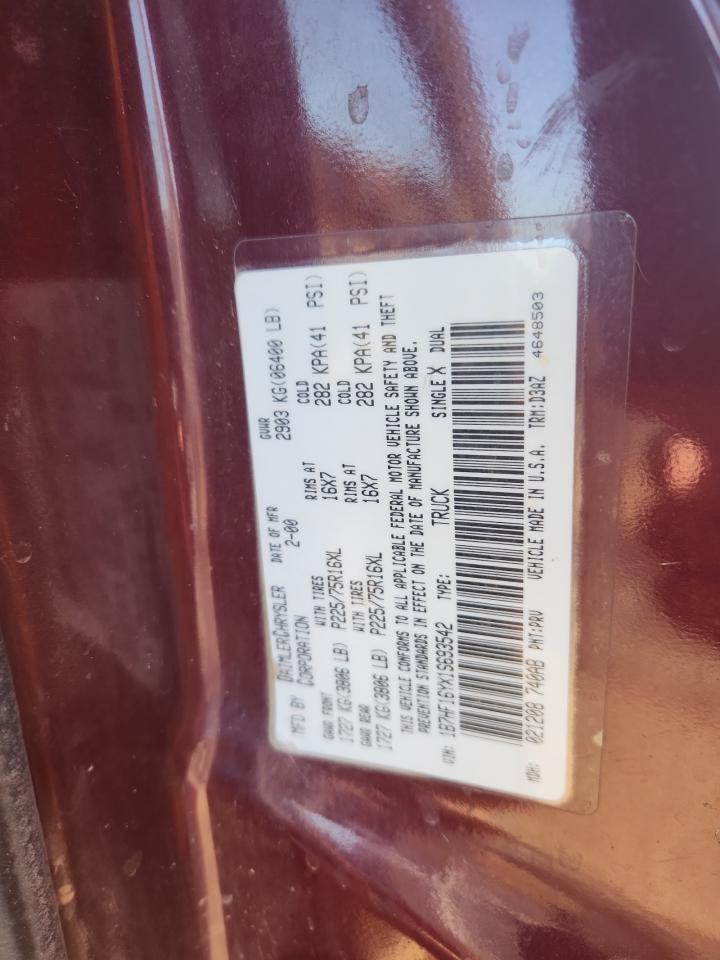 2001 Dodge Ram 1500 VIN: 1B7HF16YX1S693542 Lot: 85429845