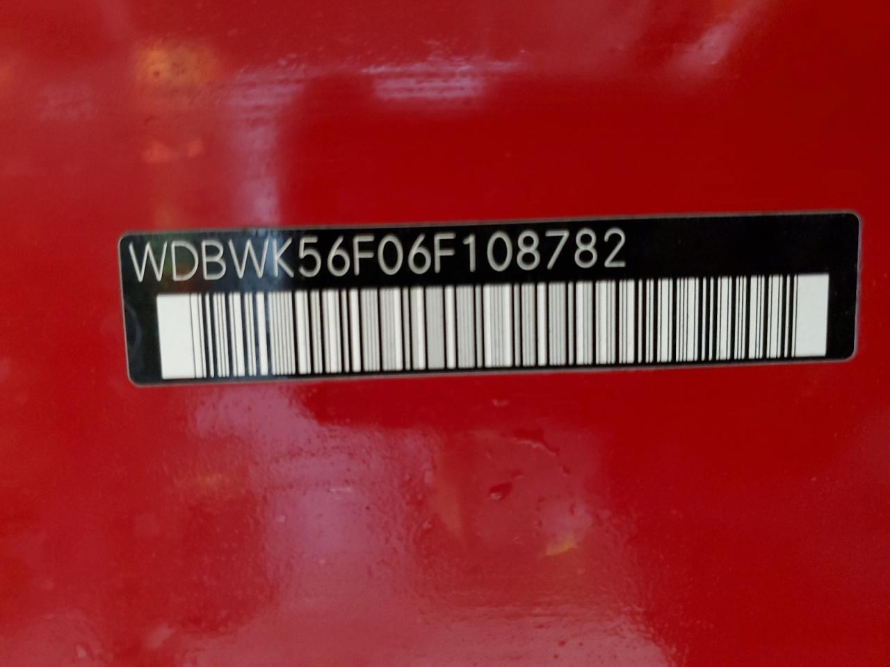 2006 Mercedes-Benz Slk 350 VIN: WDBWK56F06F108782 Lot: 93411425