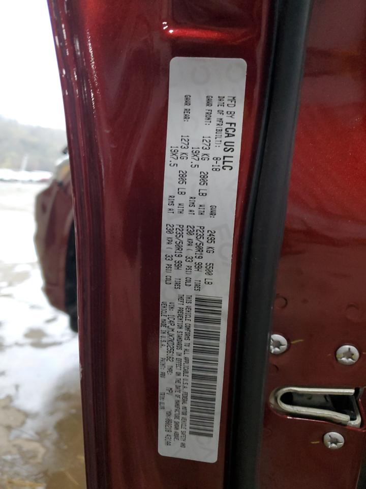 2019 Jeep Cherokee Overland VIN: 1C4PJMJX7KD256162 Lot: 93663355