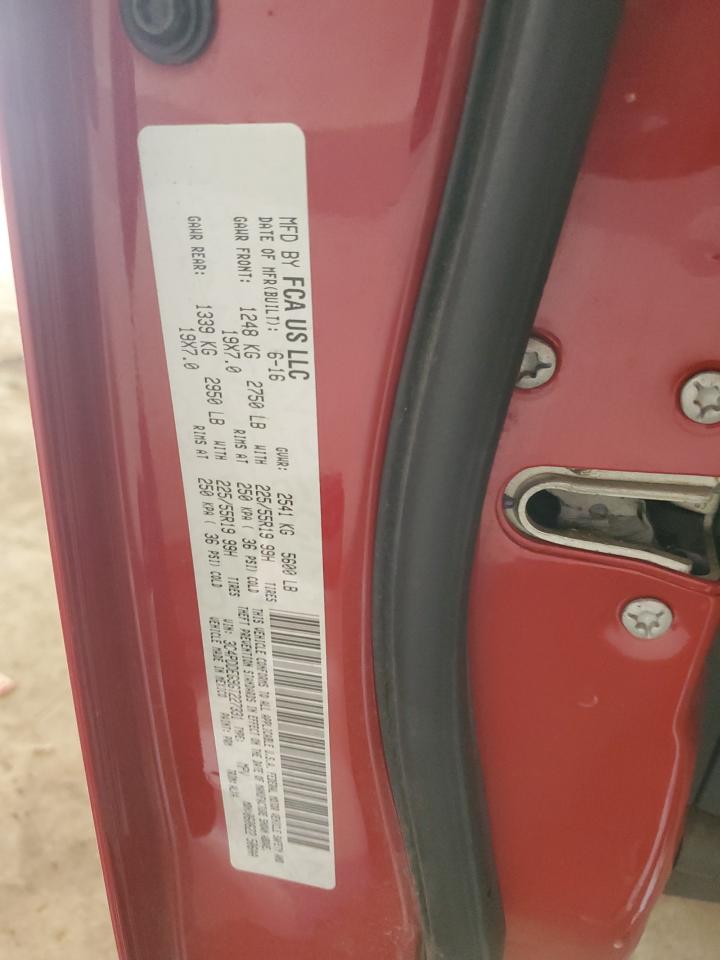 2016 Dodge Journey R/T VIN: 3C4PDDEG9GT227331 Lot: 92222235