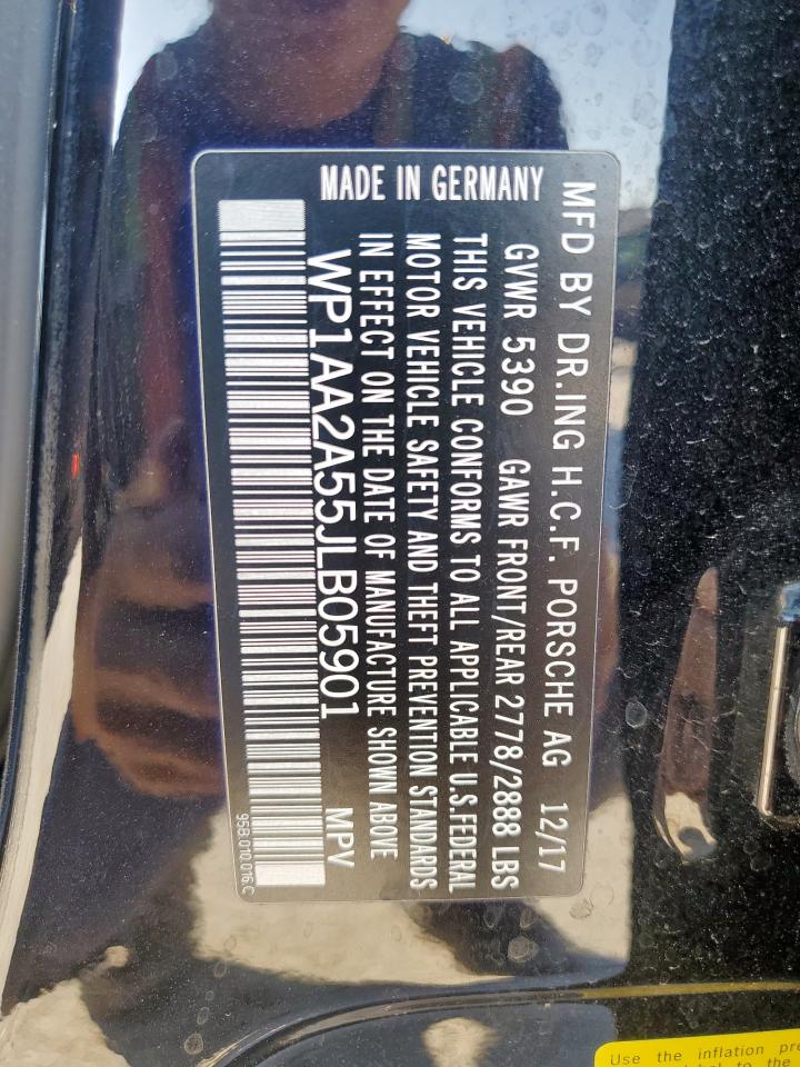 2018 Porsche Macan VIN: WP1AA2A55JLB05901 Lot: 92132345